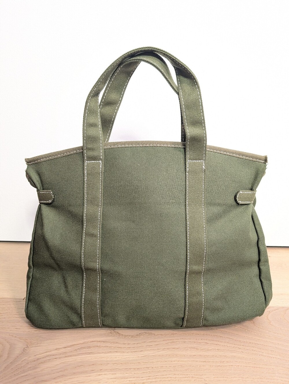 NWT Olive Green Canvas Boatkin Bag - Picture 4 of 4